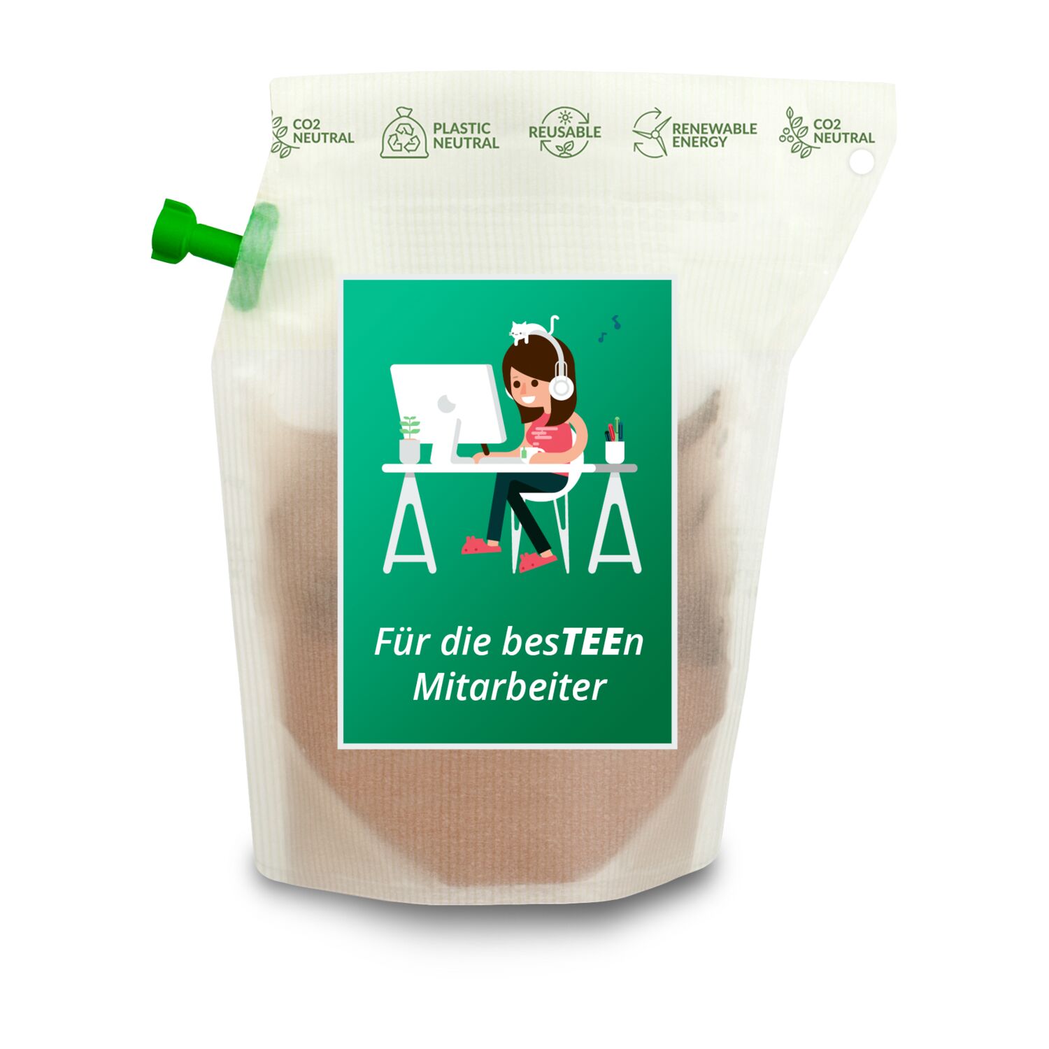 Geschenkartikel: Tee-Brühbeutel, Für die besTEEn Mitarbeiter, Tasty Berry