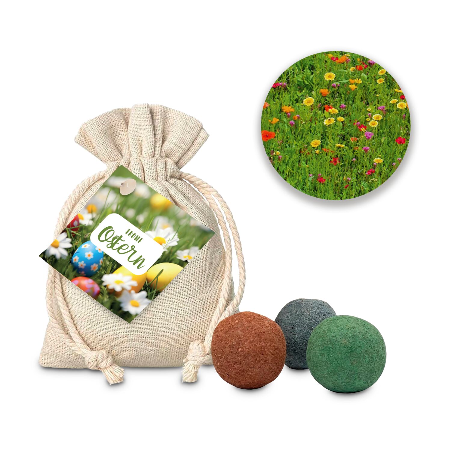 Geschenkartikel / Präsentartikel: Oster-Blumenwiese