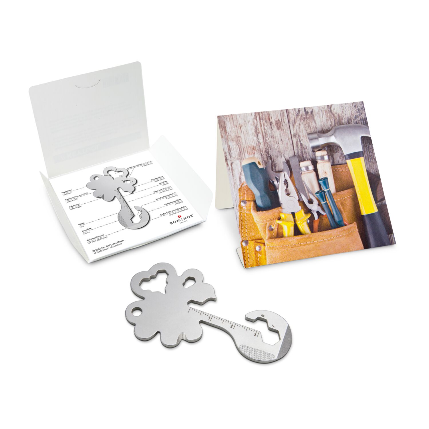 ROMINOX® Key Tool Lucky Charm (19 Funktionen) Werkzeug
