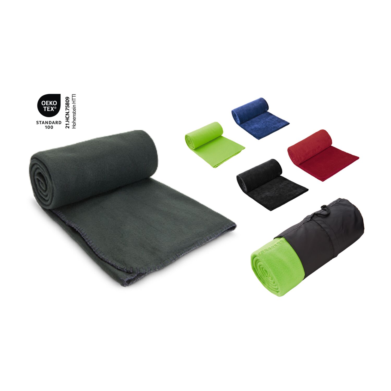 Fleecedecke Basic - 120 x 150 cm, 180 g/m²