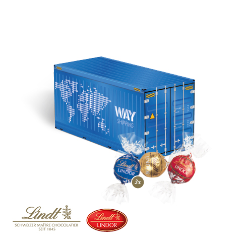 3D Präsent 'Container' mit Lindor Pralinés