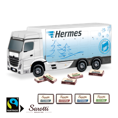 3D Adventskalender 'LKW' mit Sarotti Fairtrade®