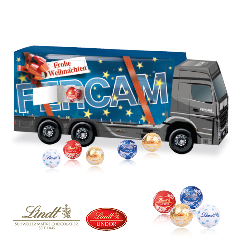 3D Adventskalender 'LKW' mit Lindt Schokolade