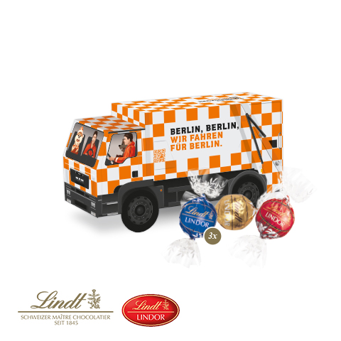 3D Präsent 'LKW' mit Lindor Pralinés