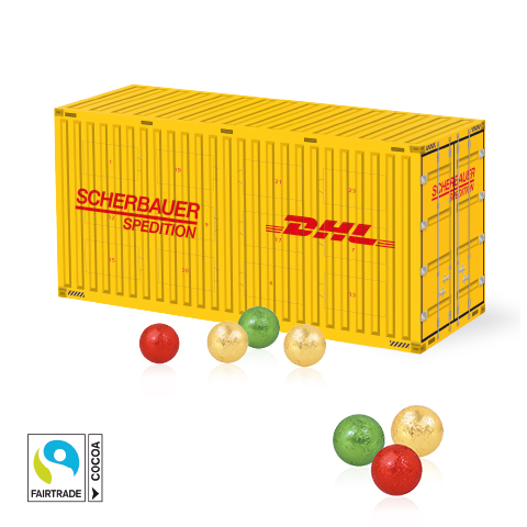 3D Adventskalender 'Container' mit Fairtrade® Schokolade