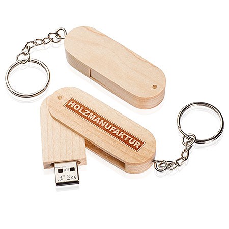 USB Stick Holz Robin