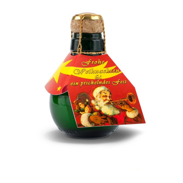 Kleinste Sektflasche der Welt Weihnachtsgruß, 125 ml