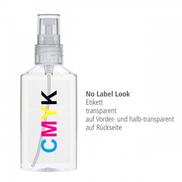 50 ml Spray transp. - Handreinigungsspray antibakteriell - No Label Look