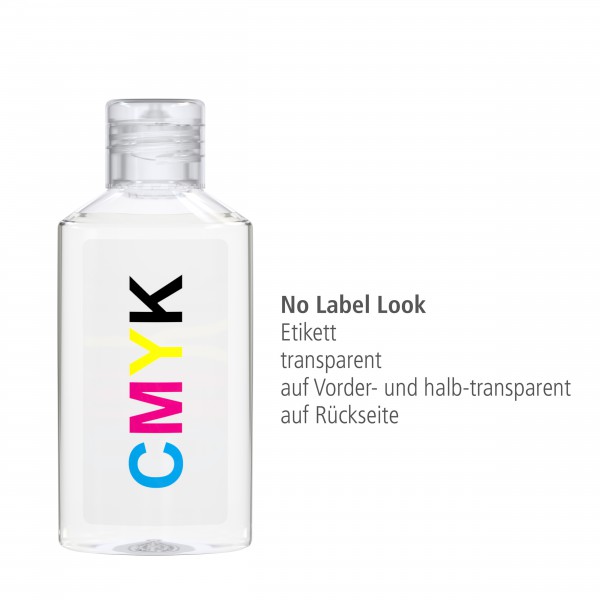 50 ml Flasche transp. - Duschgel Body &amp; Hair - No Label Look