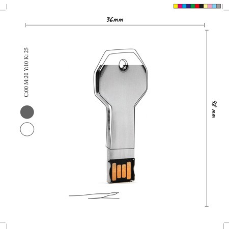 USB Stick Sonderform - Metall