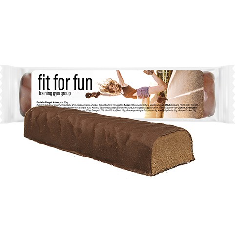Protein-Riegel Kakao, 50g, Express Flowpack mit Etikett